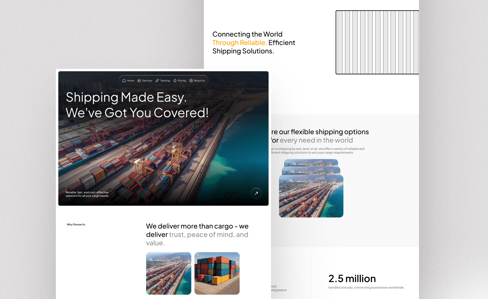 Corporate Website Design for Global Shipping & Log