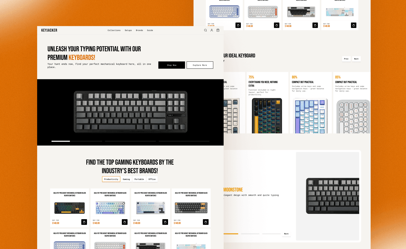 E-Commerce Website Design for Modern Mechanical Ke