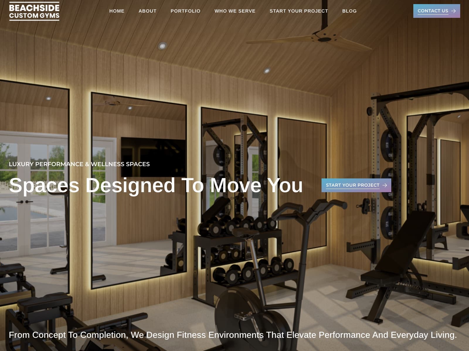 Beachside Custom Gyms - Website Redesign (beachsidegyms.com)